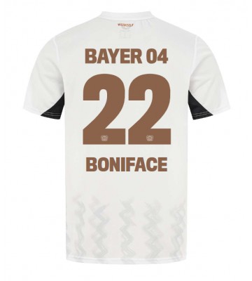 Bayer Leverkusen Victor Boniface #22 Segunda Equipación 2024-25 Manga Corta